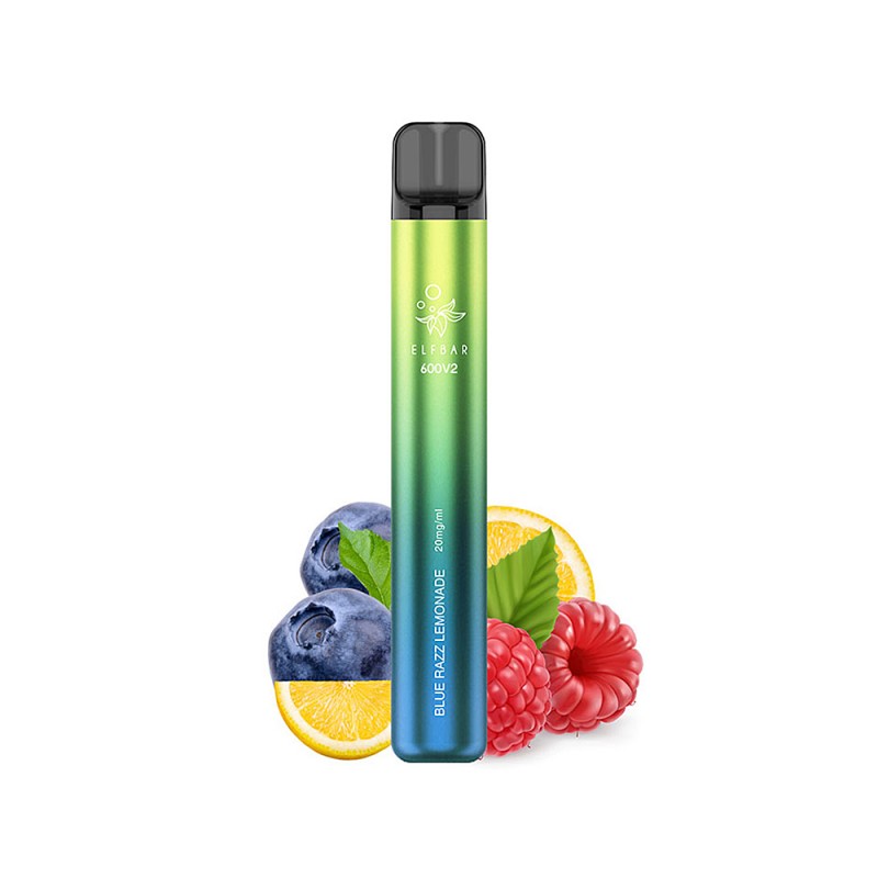 Elf Bar 600V2  Blue Razz Lemonade vape cu 2% nicotina